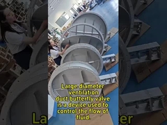 बड़े कैलिबर वेंटिलेशन नलिकाओं के लिए तितली वाल्व