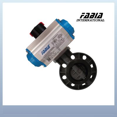 Pneumatic Soft Seal  Butterfly Valve Clamp PVC Valve Lightweight and Cost-Effective