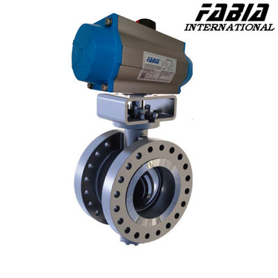 6 इंच 10 इंच Flanged Pneumatic तितली वाल्व स्टेनलेस स्टील