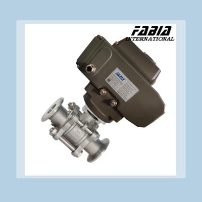 Precise Electric High Pressure Three Piece Ball Valve With Internal Teeth Convenient